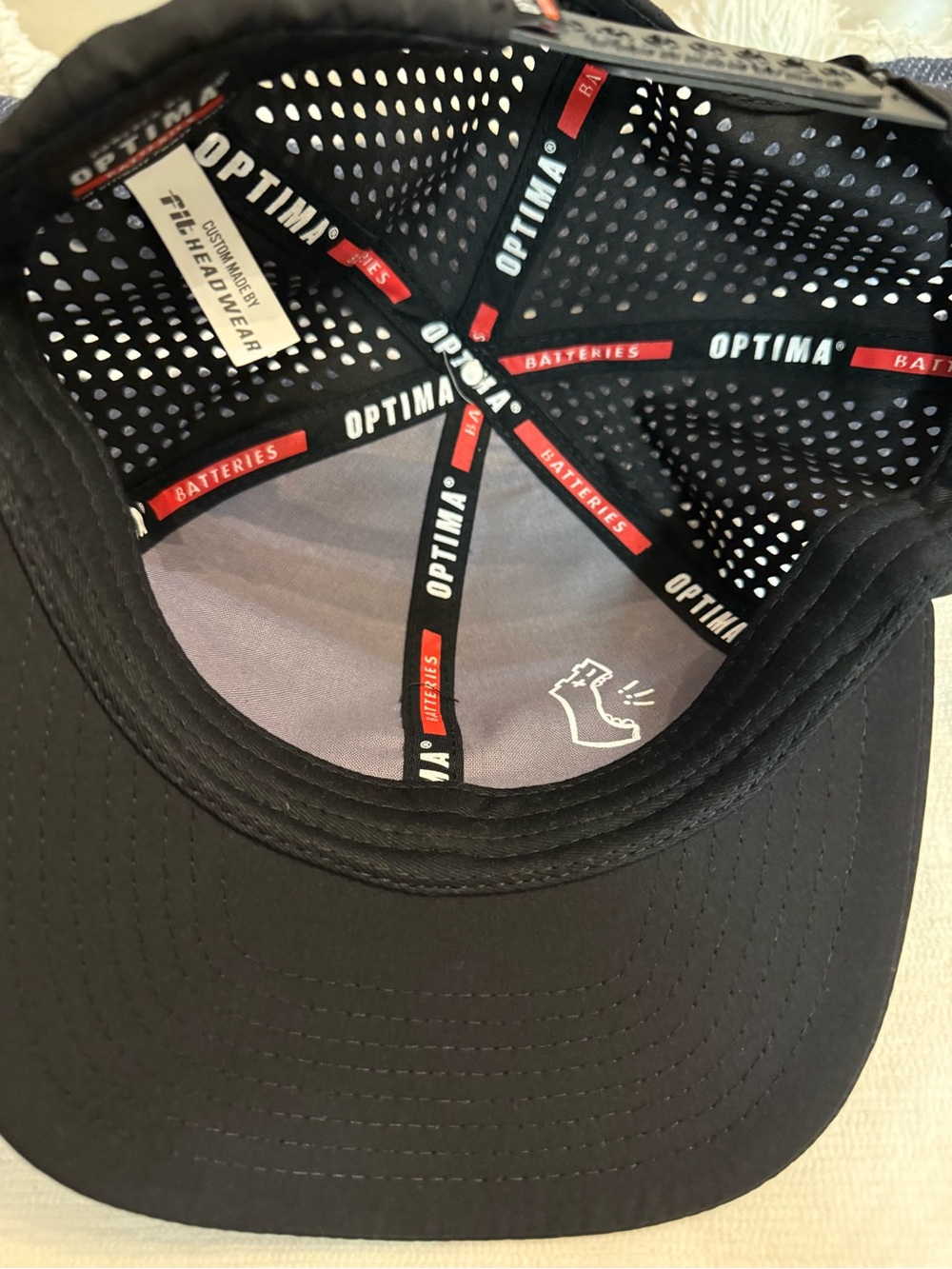 Black Logo Performance Baseball Cap - Picture 7 of 8